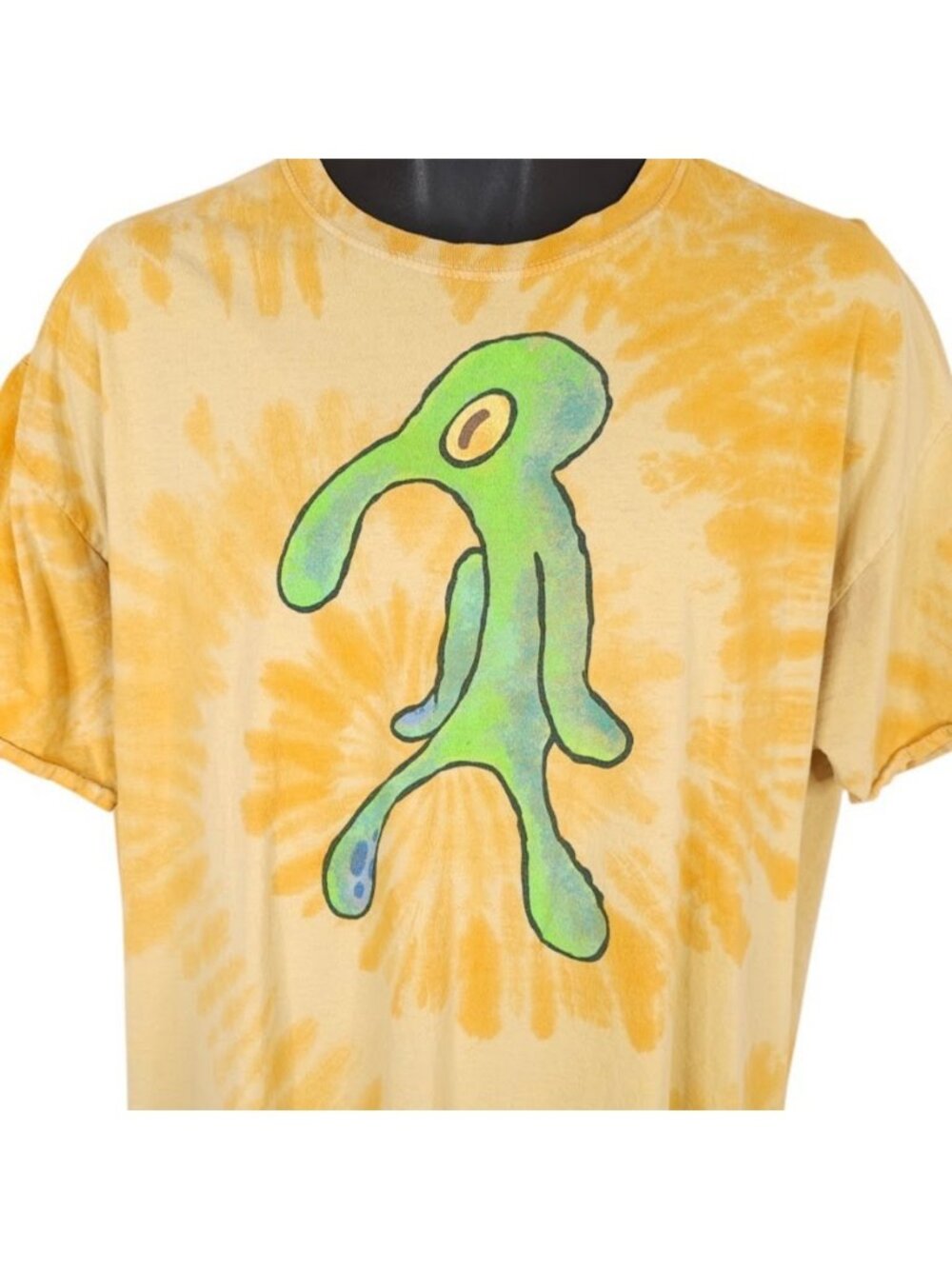 SpongeBob SquarePants T Shirt Mens Size XL Yellow Bold & Brash Squidward